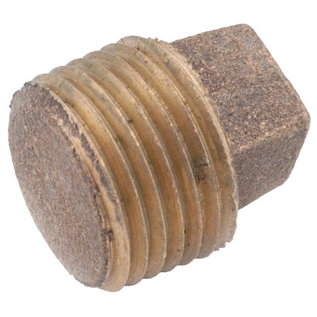 Anderson Metals Anderson Metals 1 in. MPT in. Brass Square Head Plug 738114-16AH